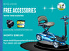 Heartway Travel Mobility Scooters Heartway Easy Move S12F Folding Travel Scooter Blue