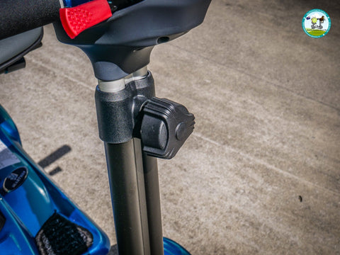 Heartway Travel Mobility Scooters Heartway Easy Move S12F Folding Travel Scooter Blue