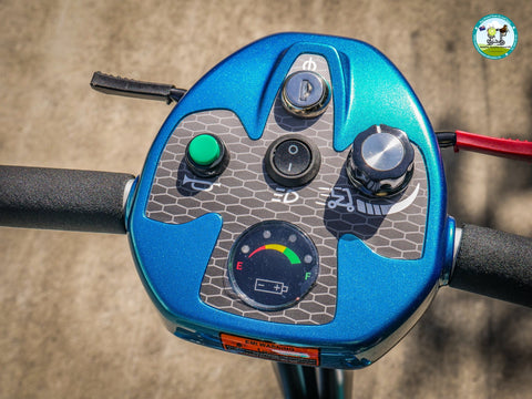 Heartway Travel Mobility Scooters Heartway Easy Move S12F Folding Travel Scooter Blue