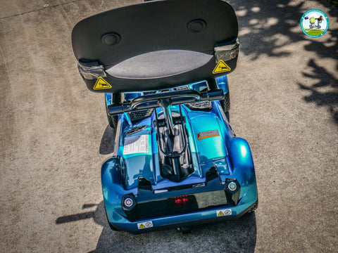 Heartway Travel Mobility Scooters Heartway Easy Move S12F Folding Travel Scooter Blue