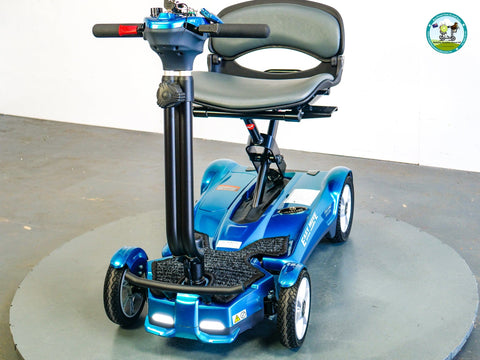 Heartway Travel Mobility Scooters Heartway Easy Move S12F Folding Travel Scooter Blue