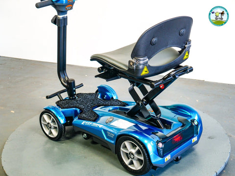 Heartway Travel Mobility Scooters Heartway Easy Move S12F Folding Travel Scooter Blue