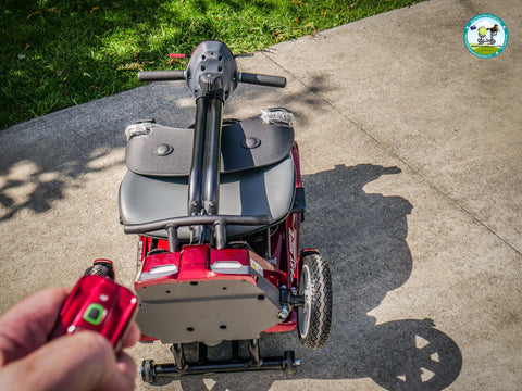 Heartway Travel Mobility Scooters Heartway Easy Move S12F Folding Travel Scooter Red