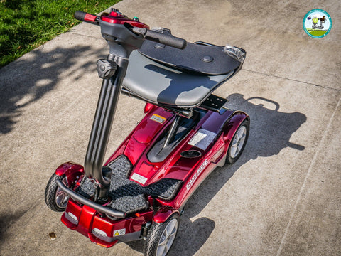 Heartway Travel Mobility Scooters Heartway Easy Move S12F Folding Travel Scooter Red