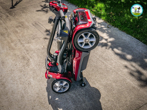 Heartway Travel Mobility Scooters Heartway Easy Move S12F Folding Travel Scooter Red