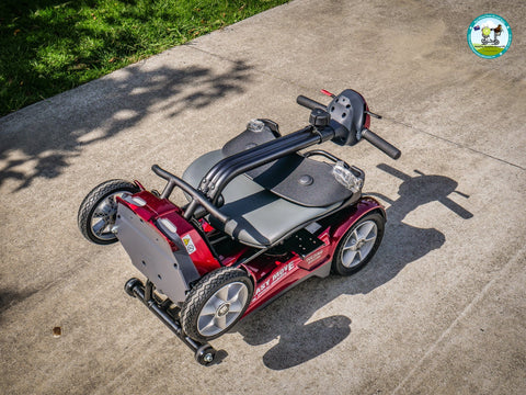 Heartway Travel Mobility Scooters Heartway Easy Move S12F Folding Travel Scooter Red