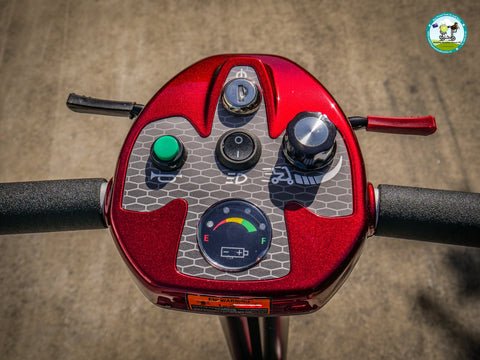 Heartway Travel Mobility Scooters Heartway Easy Move S12F Folding Travel Scooter Red