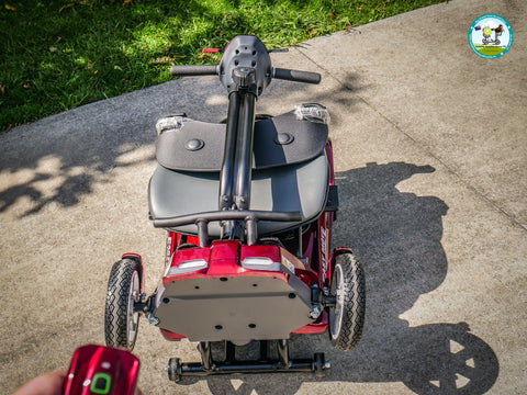 Heartway Travel Mobility Scooters Heartway Easy Move S12F Folding Travel Scooter Red