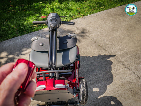 Heartway Travel Mobility Scooters Heartway Easy Move S12F Folding Travel Scooter Red