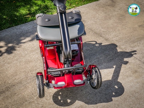 Heartway Travel Mobility Scooters Heartway Easy Move S12F Folding Travel Scooter Red