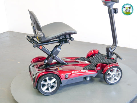 Heartway Travel Mobility Scooters Heartway Easy Move S12F Folding Travel Scooter Red