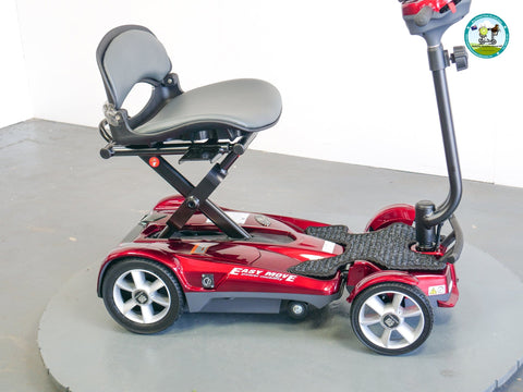 Heartway Travel Mobility Scooters Heartway Easy Move S12F Folding Travel Scooter Red