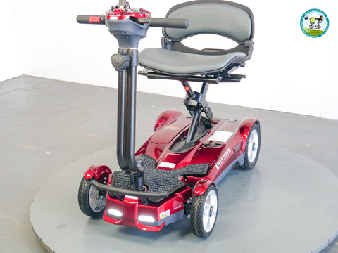 Heartway Travel Mobility Scooters Heartway Easy Move S12F Folding Travel Scooter Red