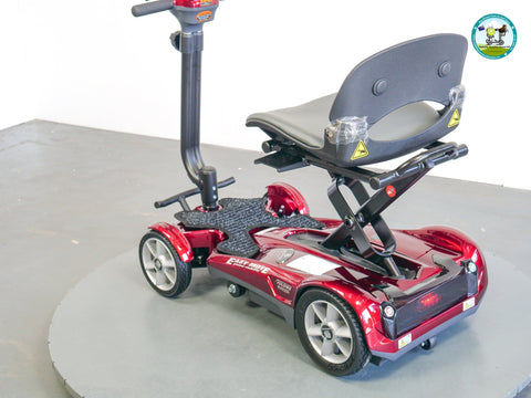 Heartway Travel Mobility Scooters Heartway Easy Move S12F Folding Travel Scooter Red