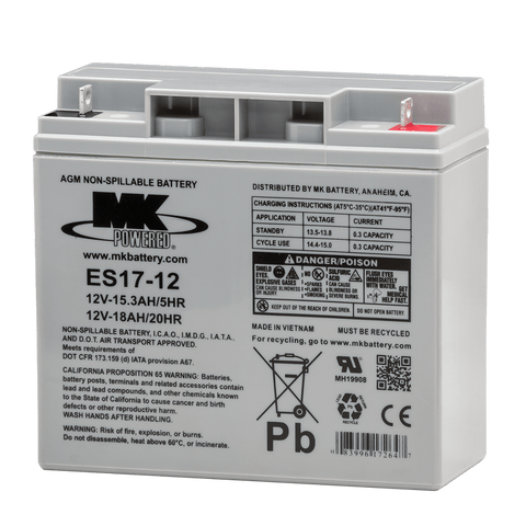 MK Gel Batteries Mobility Scooter Battery MK AGM 17AH