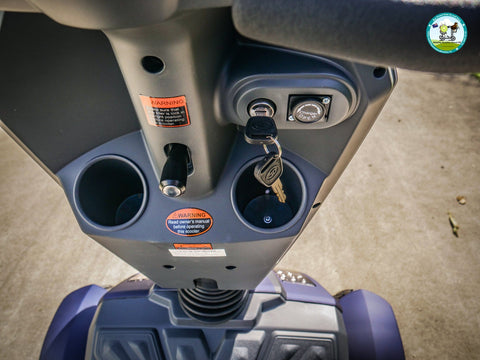 mobilityscootersdirectnz Heartway Vita S12 Urban Mobility Scooter Matt Blue