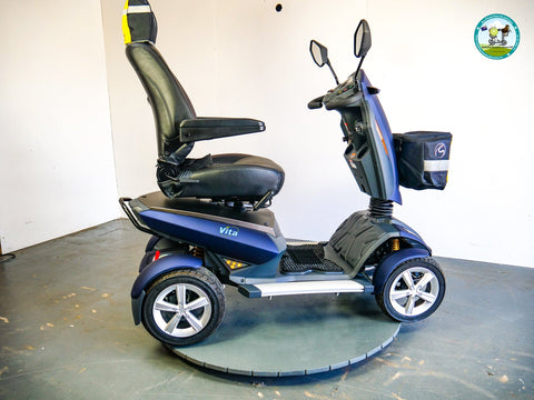 mobilityscootersdirectnz Heartway Vita S12 Urban Mobility Scooter Matt Blue