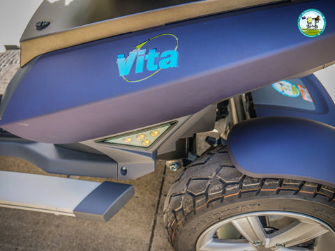 mobilityscootersdirectnz Heartway Vita S12 Urban Mobility Scooter Matt Blue