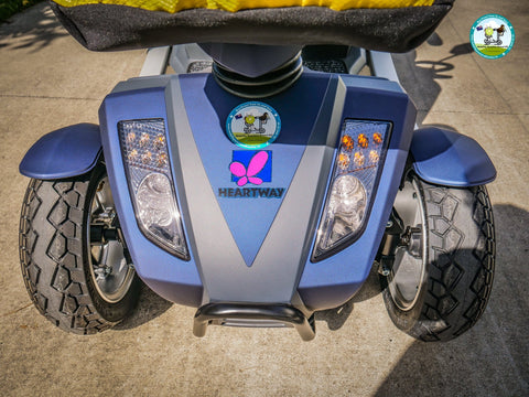 mobilityscootersdirectnz Heartway Vita S12 Urban Mobility Scooter Matt Blue