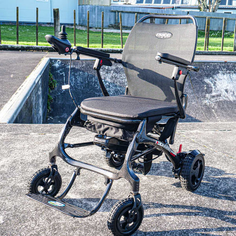 mobilityscootersdirectnz Powerchairs Pride I-Go Litestream Carbon Travel Folding Power Chair