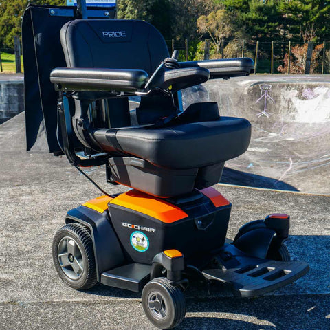 Pride Powerchairs Orange Pride Go Travel Power Chair