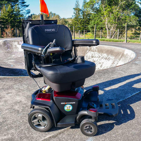 Pride Powerchairs Red Pride Go Travel Power Chair