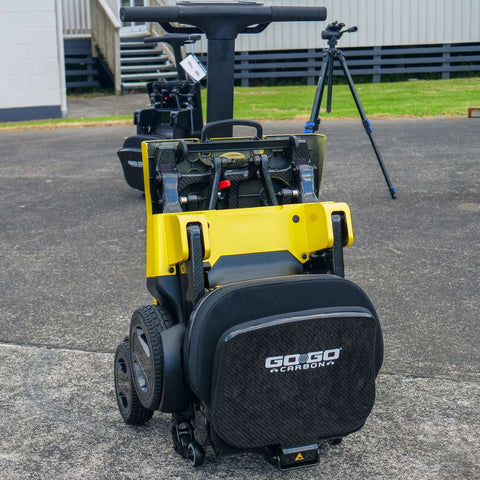 Pride Travel Mobility Scooters Colour Black / Colour Yellow Pride GoGo Carbon Folding Travel Scooter