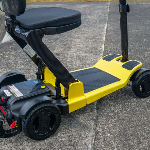 Pride Travel Mobility Scooters Colour Black / Colour Yellow Pride GoGo Carbon Folding Travel Scooter