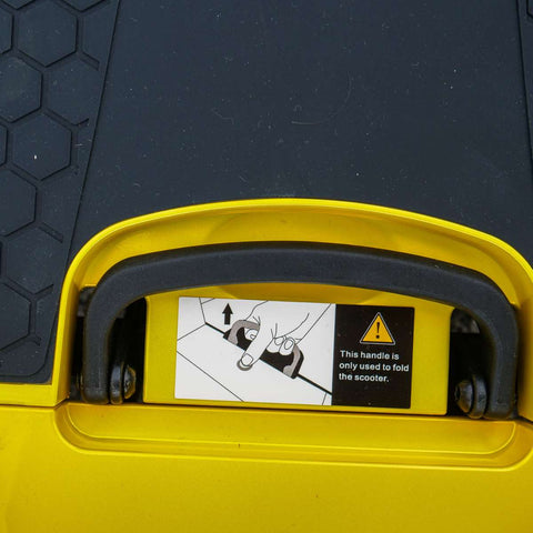 Pride Travel Mobility Scooters Colour Black / Colour Yellow Pride GoGo Carbon Folding Travel Scooter