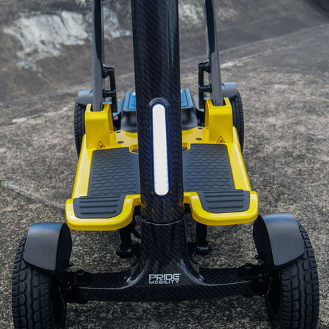 Pride Travel Mobility Scooters Colour Black / Colour Yellow Pride GoGo Carbon Folding Travel Scooter