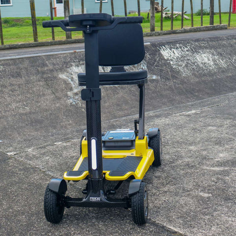 Pride Travel Mobility Scooters Colour Black / Colour Yellow Pride GoGo Carbon Folding Travel Scooter