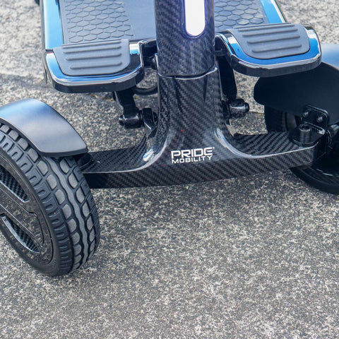 Pride Travel Mobility Scooters Colour Black / Colour Yellow Pride GoGo Carbon Folding Travel Scooter