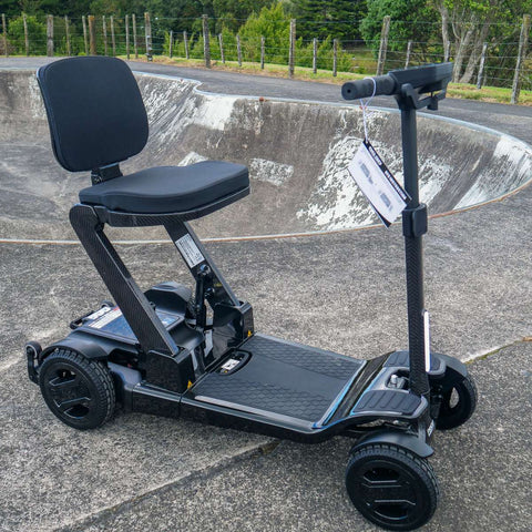 Pride Travel Mobility Scooters Colour Black / Colour Yellow Pride GoGo Carbon Folding Travel Scooter