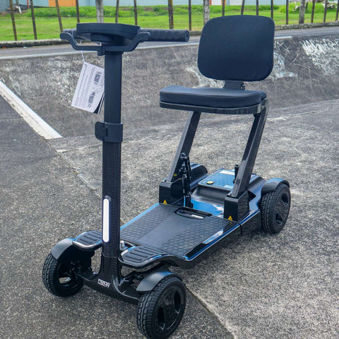 Pride Travel Mobility Scooters Colour Black / Colour Yellow Pride GoGo Carbon Folding Travel Scooter