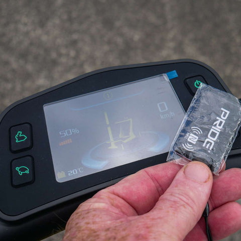 Pride Travel Mobility Scooters Colour Black / Colour Yellow Pride GoGo Carbon Folding Travel Scooter