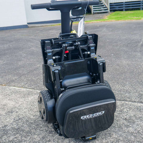 Pride Travel Mobility Scooters Colour Black / Colour Yellow Pride GoGo Carbon Folding Travel Scooter