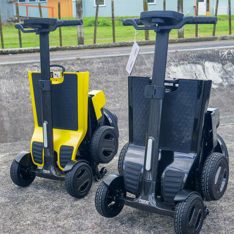 Pride Travel Mobility Scooters Colour Black / Colour Yellow Pride GoGo Carbon Folding Travel Scooter
