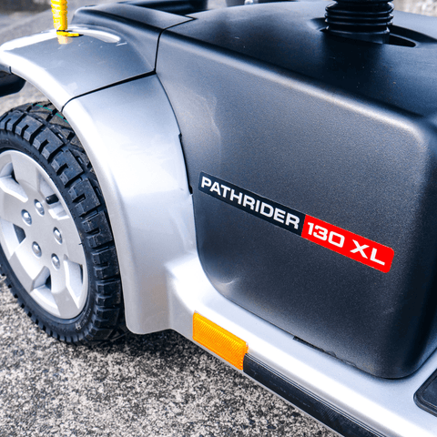 Pride Urban Mobility Scooter Silver Pride 130 XL Pathrider Mobility Scooter Silver