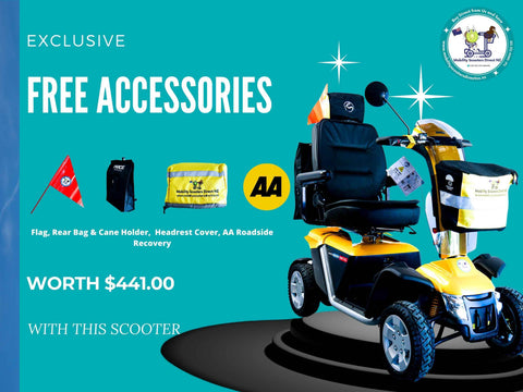 Pride Urban Mobility Scooter Pride Pathfinder 140 XL Gold Mobility Scooter