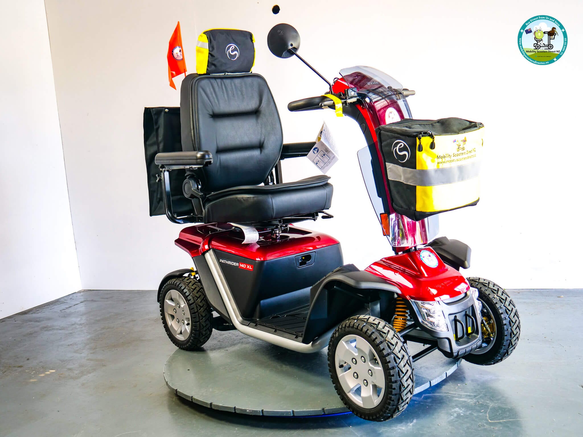 Pride Pathfinder 140 XL Red Mobility Scooter - Mobility Scooters